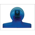 Round Bag Clip-4" Translucent Blue